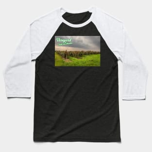 Vineyard on Lake Erie Shoreline Baseball T-Shirt